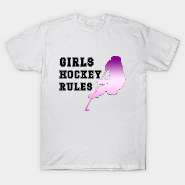 Girls Hockey Rules, Hockey Rules T-Shirt by Cor Designs